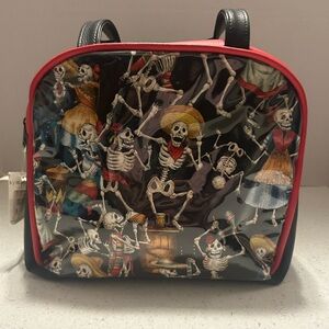 Atenti Day of the Dead Skeleton Print Bag